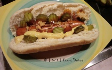 Vegetarischer Hot-Dog