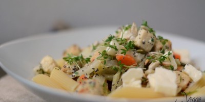 Fenchel-Mohn-Gemüse-Pfanne zu Pasta