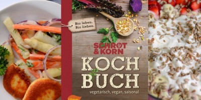 Schrot und Korn Kochbuch - vegetarisch, vegan, saisonal, mit logo