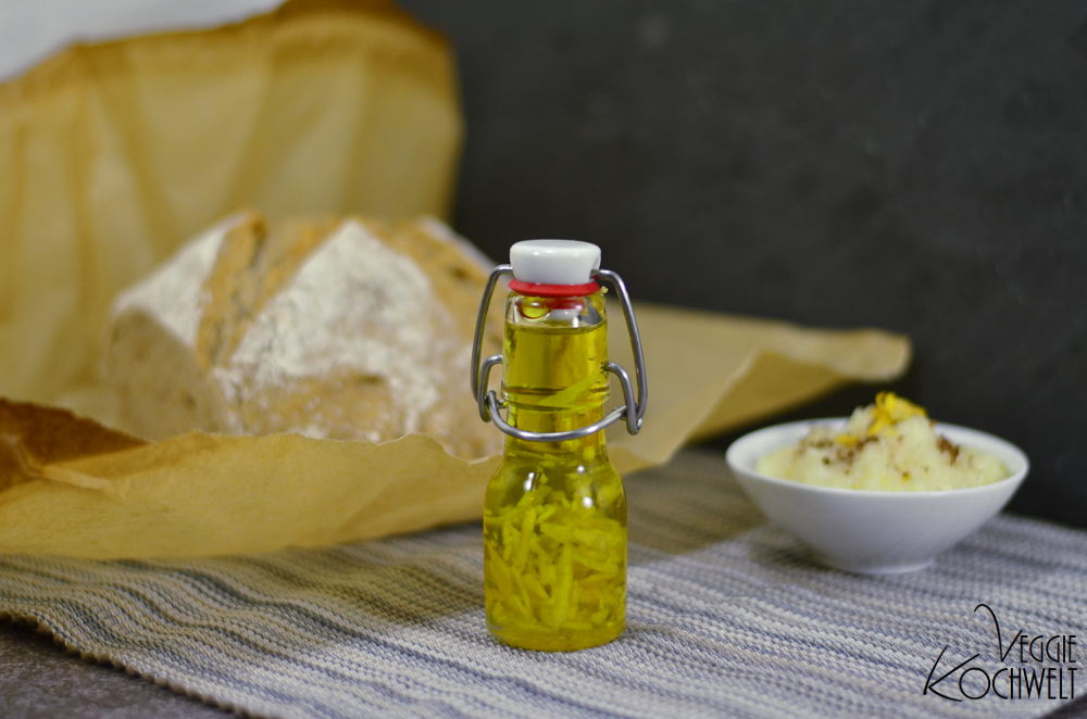 Geschenk aus der Küche: Zitronen-Olivenöl - VeggieKochwelt